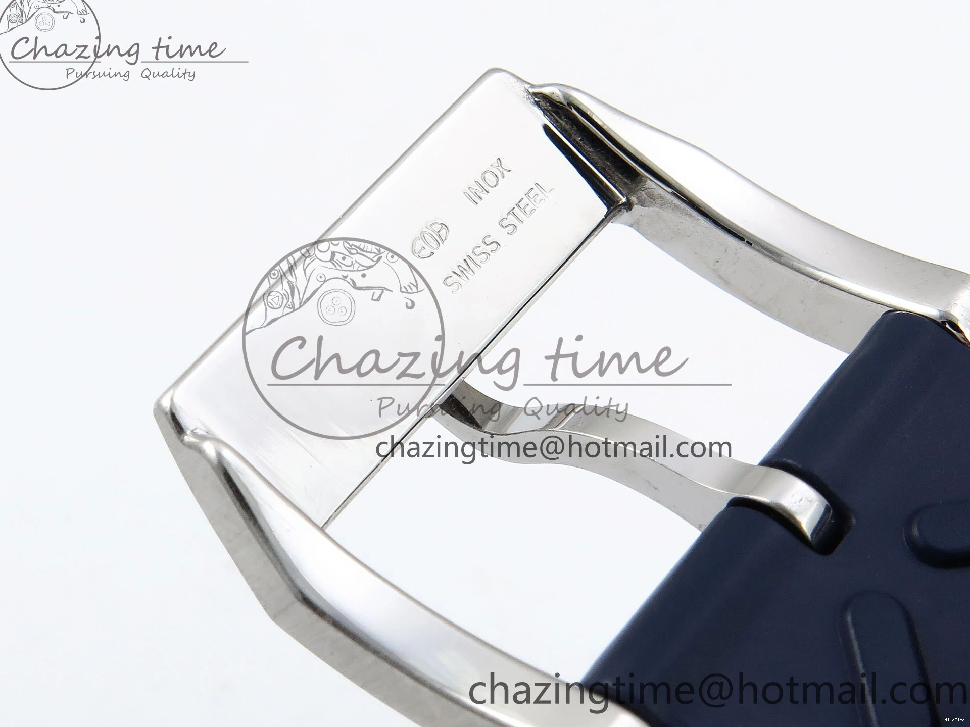 MIROTIME 0103 Casual Portuguese Chrono IW3716 Z+F 1:1 Best Edition White Dial on Blue Rubber Strap A 7016